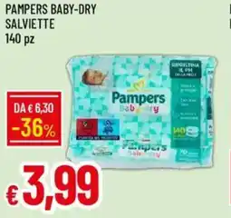 IperFamila Pampers baby-dry salviette offerta