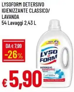 IperFamila Lysoform detersivo igienizzante classico/ lavanda offerta