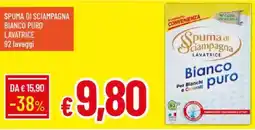 IperFamila Spuma di sciampagna bianco puro lavatrice offerta