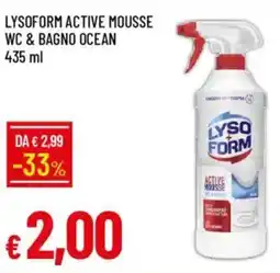 IperFamila Lysoform active mousse wc & bagno ocean offerta
