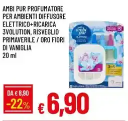 IperFamila Ambi pur profumatore per ambienti diffusore elettrico+ricarica offerta