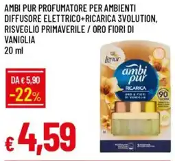 IperFamila Ambi pur profumatore per ambienti diffusore elettrico+ricarica offerta