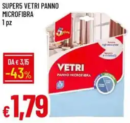IperFamila Super5 vetri panno microfibra offerta