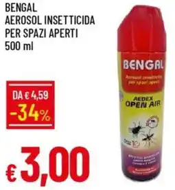 IperFamila Bengal aerosol insetticida per spazi aperti offerta