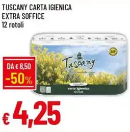 IperFamila Tuscany carta igienica extra soffice 12 rotoli offerta