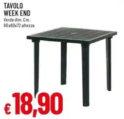 IperFamila Tavolo week end offerta