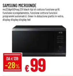 IperFamila SAMSUNG microonde offerta