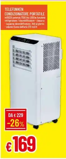 IperFamila Telefunken condizionatore portatile offerta