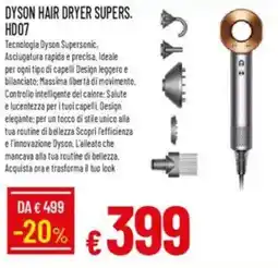 IperFamila Dyson hair dryer supers. HD07 offerta