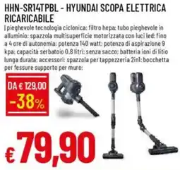 IperFamila HHN-SR14TPBLHyundai scopa elettrica ricaricabile offerta