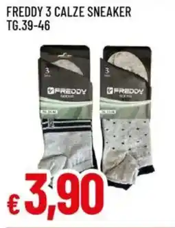 IperFamila Freddy 3 calze sneaker TG.39-46 offerta
