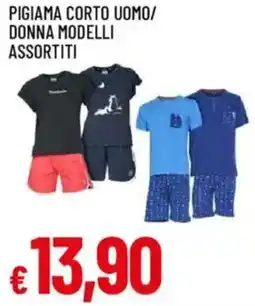 IperFamila Pigiama corto uomo/ donna modelli assortiti offerta
