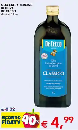 Esselunga Olio extra vergine di oliva DE CECCO offerta