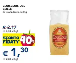 Esselunga Couscous DEL COLLE offerta