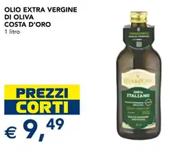 Esselunga Olio extra vergine di oliva COSTA D'ORO offerta