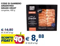 Esselunga Code di gambero argentino GRAND KRUST offerta