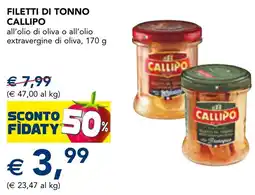 Esselunga Filetti di tonno CALLIPO offerta