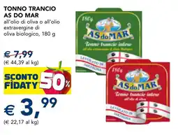 Esselunga Tonno trancio AS DO MAR offerta