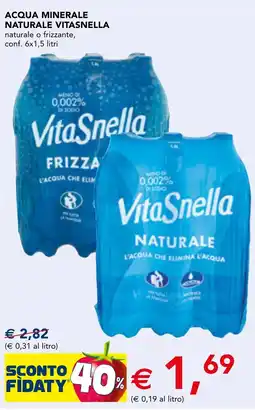 Esselunga Acqua minerale naturale VITASNELLA offerta