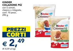 Esselunga Kinder colazione più offerta