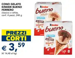 Esselunga Cono gelato kinder bueno ferrero offerta