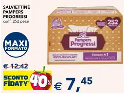 Esselunga Salviettine pampers progressi offerta