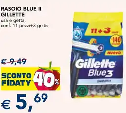 Esselunga Rasoio blue III GILLETTE offerta