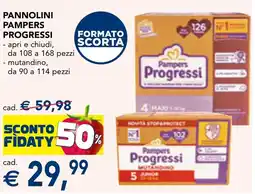 Esselunga Pannolini pampers progressi offerta
