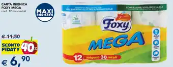 Esselunga Carta igienica FOXY MEGA offerta
