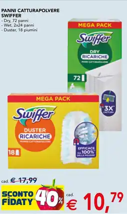 Esselunga Panni catturapolvere SWIFFER offerta