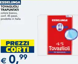 Esselunga Tovaglioli trapuntati offerta