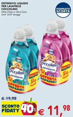 Esselunga Detersivo liquido per lavatrice COCCOLINO offerta