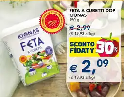 Esselunga Feta a cubetti DOP KIONAS offerta