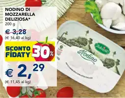 Esselunga Nodino di mozzarella DELIZIOSA offerta