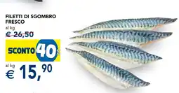 Esselunga Filetti di sgombro fresco offerta