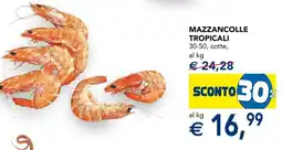 Esselunga Mazzancolle tropicali offerta