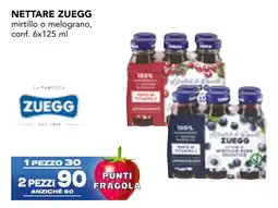 Esselunga Nettare ZUEGG mirtillo o melograno offerta