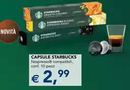 Esselunga Capsule STARBUCKS nespresso offerta