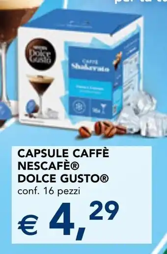 Esselunga Capsule caffè NESCAFE dolce gusto offerta