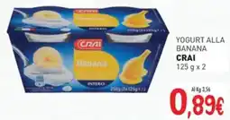 Crai Yogurt alla banana CRAI offerta