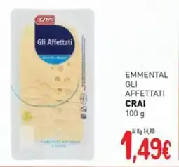 Crai Emmental gli affettati CRAI offerta