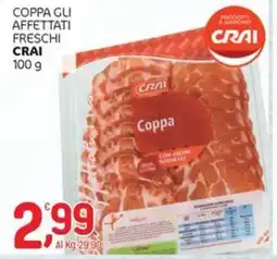 Crai Coppa gli affettati freschi CRAI offerta