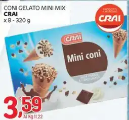 Crai Coni gelato mini mix CRAI offerta