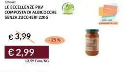 Prezzemolo e Vitale Le eccellenze p&v composta di albicocche senza zuccheri offerta