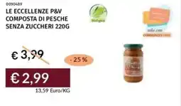Prezzemolo e Vitale Le eccellenze p&v composta di pesche senza zuccheri offerta