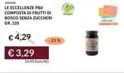 Prezzemolo e Vitale Le eccellenze p&v composta di frutti di bosco senza zuccheri offerta