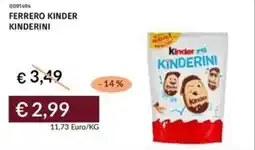 Prezzemolo e Vitale Ferrero kinder kinderini offerta