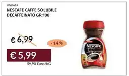 Prezzemolo e Vitale Nescafe caffe solubile decaffeinato offerta