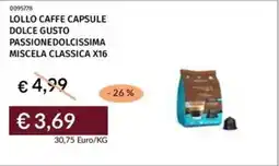 Prezzemolo e Vitale Lollo caffe capsule dolce gusto passionedolcissima miscela classica offerta