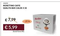 Prezzemolo e Vitale Morettino caffe qualita bar cialde x 30 offerta